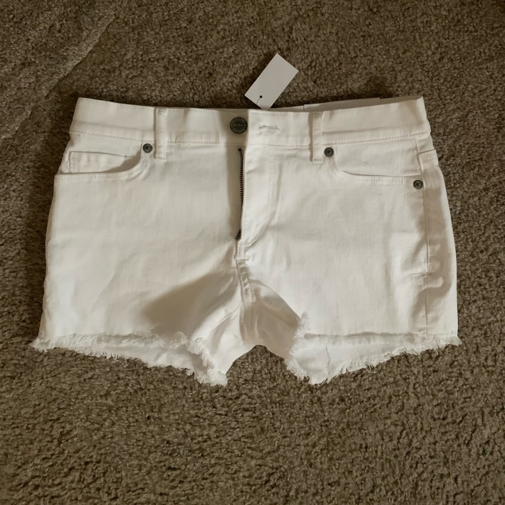 Loft NWT White Denim Shorts